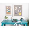 imageDesignOvation Bosc Framed Linen Fabric Pinboard 235 x 295 BlackWhite
