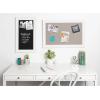 imageDesignOvation Bosc Framed Linen Fabric Pinboard 235 x 295 BlackWhite