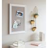 imageDesignOvation Bosc Framed Linen Fabric Pinboard 235 x 295 BlackWhite