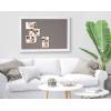 imageDesignOvation Bosc Framed Linen Fabric Pinboard 235 x 295 BlackWhite