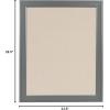 imageDesignOvation Bosc Framed Linen Fabric Pinboard 235x295 Gray