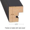 imageDesignOvation Gallery Wood Document Frame Set for Customizable Wall Display 85x11 Black Pack of 4Black