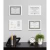 imageDesignOvation Gallery Wood Document Frame Set for Customizable Wall Display 85x11 Black Pack of 4White