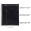 imageDesignOvation Kieva Solid Wood Picture Frame Distressed Gray 8x10 Pack of 6