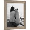 imageDesignOvation Kieva Solid Wood Picture Frame Distressed Gray 8x10 Pack of 6