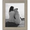 imageDesignOvation Kieva Solid Wood Picture Frame Distressed Soft White 8x10 Pack of 6Grey