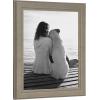 imageDesignOvation Kieva Solid Wood Picture Frame Distressed Soft White 8x10 Pack of 6Grey