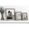 imageDesignOvation Kieva Solid Wood Picture Frame Distressed Soft White 8x10 Pack of 6Grey