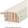 imageDesignOvation Kieva Solid Wood Picture Frame Soft White 8x10 Pack of 6