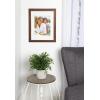 imageDesignOvation Kieva Solid Wood Picture Frames Gray 11x14 matted to 8x10 Pack of 4Brown