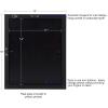 imageDesignOvation Kieva Solid Wood Picture Frames Gray 11x14 matted to 8x10 Pack of 4Brown