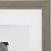 imageDesignOvation Kieva Solid Wood Picture Frames Gray 11x14 matted to 8x10 Pack of 4Grey