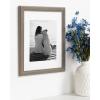 imageDesignOvation Kieva Solid Wood Picture Frames Gray 11x14 matted to 8x10 Pack of 4Grey
