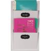 imageDesignOvation Walcott Decorative Wall Organizer Mail Holder with Two Pockets White