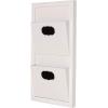 imageDesignOvation Walcott Decorative Wall Organizer Mail Holder with Two Pockets White