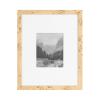 imageKate and Laurel Burlock Transitional Faux Burlwood Picture Frame Set of 2 16 x 20 matted to 8 x 10 Natural Modern TwoPiece Burlwood Frame Set for Gallery Wall Decor for Living Room