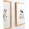 imageKate and Laurel Burlock Transitional Faux Burlwood Picture Frame Set of 2 16 x 20 matted to 8 x 10 Natural Modern TwoPiece Burlwood Frame Set for Gallery Wall Decor for Living Room