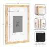 imageKate and Laurel Burlock Transitional Faux Burlwood Picture Frame Set of 2 16 x 20 matted to 8 x 10 Natural Modern TwoPiece Burlwood Frame Set for Gallery Wall Decor for Living Room