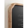 imageKate and Laurel Marston Modern Farmhouse Scalloped Magnetic Chalkboard 20 x 30 Rustic Brown Transitional Rectangular Chalkboard for Use as Message Board or Decorative Wall Organization