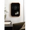 imageKate and Laurel Marston Modern Farmhouse Scalloped Magnetic Chalkboard 20 x 30 Rustic Brown Transitional Rectangular Chalkboard for Use as Message Board or Decorative Wall Organization