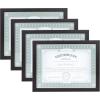 imageDesignOvation Gallery Wood Document Frame Set for Customizable Wall Display 85x11 Black Pack of 4Black
