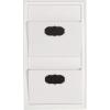 imageDesignOvation Walcott Decorative Wall Organizer Mail Holder with Two Pockets White