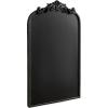 imageKate and Laurel Arendahl Decorative Vintage Arch Chalkboard 19 x 31 White Framed Arched Ornate Magnetic Chalkboard for Bedroom Organization or Entryway DecorBlack