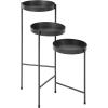 imageKate and Laurel Finn TriLevel Metal Plant Stand Bronze Decorative Hinged Tray Stand DisplayGray