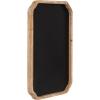 imageKate and Laurel Marston Modern Farmhouse Scalloped Magnetic Chalkboard 20 x 30 Rustic Brown Transitional Rectangular Chalkboard for Use as Message Board or Decorative Wall Organization