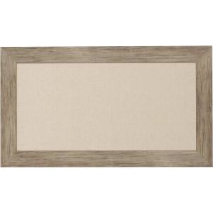 imageDesignOvation Beatrice Framed Linen Fabric Pinboard 13x23 Rustic BrownRustic Brown