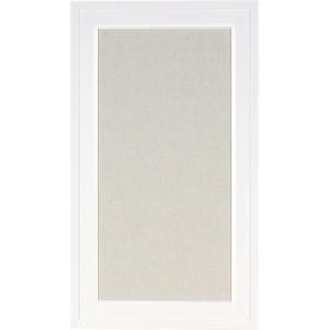 imageDesignOvation Bosc Framed Linen Fabric Pinboard 135x235 White