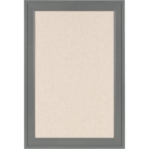 imageDesignOvation Bosc Framed Linen Fabric Pinboard 185x275 Gray