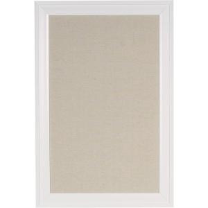 imageDesignOvation Bosc Framed Linen Fabric Pinboard 185x275 White
