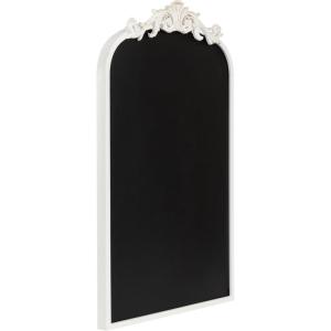 imageKate and Laurel Arendahl Decorative Vintage Arch Chalkboard 19 x 31 White Framed Arched Ornate Magnetic Chalkboard for Bedroom Organization or Entryway DecorWhite