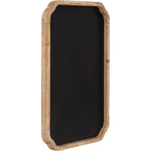 imageKate and Laurel Marston Modern Farmhouse Scalloped Magnetic Chalkboard 20 x 30 Rustic Brown Transitional Rectangular Chalkboard for Use as Message Board or Decorative Wall Organization