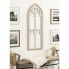 imageKate and Laurel Amabelle Arched Wooden Art Plaque 16 x 46 Rustic Gray and White Rustic Wood Arch Framed Wall Art