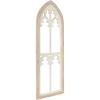 imageKate and Laurel Amabelle Arched Wooden Art Plaque 16 x 46 Rustic Gray and White Rustic Wood Arch Framed Wall Art