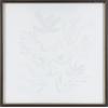 imageKate and Laurel Blake Indigo Shells Framed Printed Acrylic Wall Art by Sara Berrenson 24x24 Gray Decorative Coastal Art Print for Wall