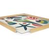 imageKate and Laurel Blake Modern Colorful Seashells Framed Printed Glass Wall Art by Rachel Lee of My Dream Wall 18x24 Natural Decorative Colorful Bathroom Art