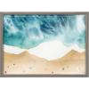 imageKate and Laurel Blake North Shore Framed Printed Glass Wall Art by Janet MeinkeLau 18x24 Natural Coastal Beach Art for WallGray