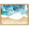 imageKate and Laurel Blake North Shore Framed Printed Glass Wall Art by Janet MeinkeLau 18x24 Natural Coastal Beach Art for WallNatural