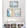 imageKate and Laurel Blake North Shore Framed Printed Glass Wall Art by Janet MeinkeLau 18x24 Natural Coastal Beach Art for WallNatural
