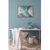 imageKate and Laurel Blake Poipu Beach Framed Printed Glass Wall Art by Rachel Bolgov 18x24 Gray Tropical Beach Landscape Wall DcorGray