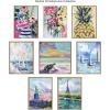 imageKate and Laurel Sylvie Come Sail Away Framed Canvas Wall Art by Rachel Christopoulos 18x24 Natural Modern Coastal Art for Wall