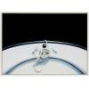 imageKate and Laurel Sylvie Drifting Framed Canvas Wall Art by Alicia Abla 28x38 White Modern Boat Ocean Photography Art
