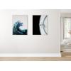 imageKate and Laurel Sylvie Drifting Framed Canvas Wall Art by Alicia Abla 28x38 White Modern Boat Ocean Photography Art