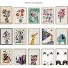 imageKate and Laurel Sylvie Mid Century Modern Girl Friends Framed Canvas Wall Art by Rachel Lee of My Dream Wall 18x24 White Feminine Tropical Art for WallNatural