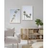 imageKate and Laurel Sylvie Palm tree Row and LA Summer Framed Canvas Wall Art Set by Caroline Mint Set of 2 18x24 White Decorative Coastal Art Set Wall Dcor