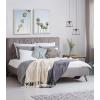 imageKate and Laurel Sylvie Palm tree Row and LA Summer Framed Canvas Wall Art Set by Caroline Mint Set of 2 18x24 White Decorative Coastal Art Set Wall Dcor