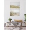 imageKate and Laurel Sylvie Peaceful and Serene Coastal Landscape Framed Canvas Wall Art by The Creative Bunch Studio 315x415 White Modern Coastal Beach Landscape Art for WallWhite